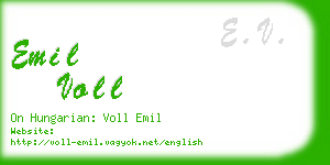 emil voll business card